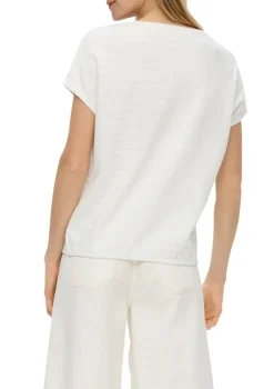 s.Oliver Shirts*T-Shirt mit überschnittenen Schultern creme