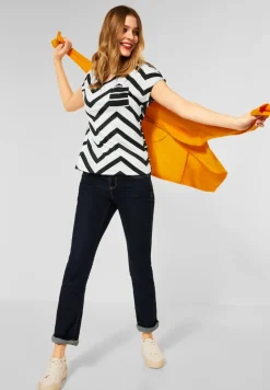 Street One Shirts*T-Shirt mit Brusttasche bassy olive