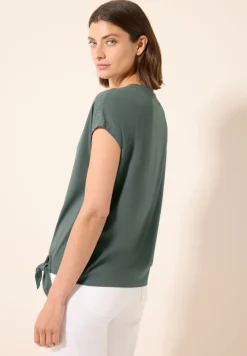 Cecil Shirts*T-Shirt mit Dekosteinen dark balmy khaki