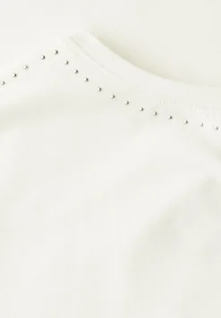 Cecil Shirts*T-Shirt mit Dekosteinen vanilla white