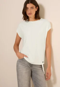 Cecil Shirts*T-Shirt mit Dekosteinen vanilla white