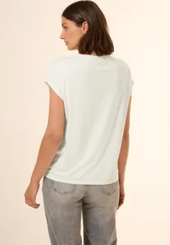 Cecil Shirts*T-Shirt mit Dekosteinen vanilla white