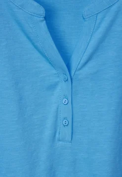 Street One Shirts*T-Shirt mit Elastiksaum splash blue