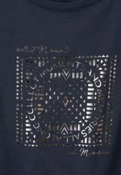 Street One Shirts*T-Shirt mit Folienprint deep blue