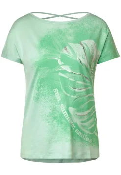Cecil Shirts*T-Shirt mit Fotoprint fresh salvia green