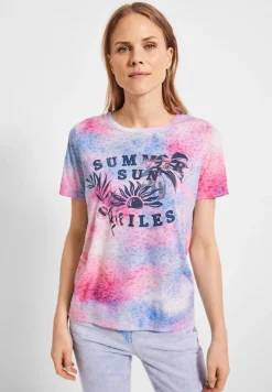 Cecil Shirts*T-Shirt mit Fotoprint soft pink