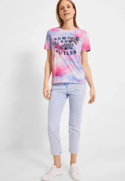 Cecil Shirts*T-Shirt mit Fotoprint soft pink