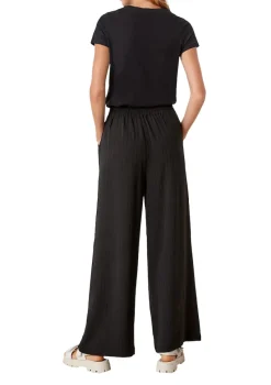 QS Shirts*T-Shirt mit Frontprint Schwarz