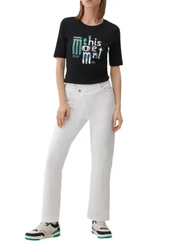 s.Oliver Shirts*T-Shirt mit Frontprint Schwarz