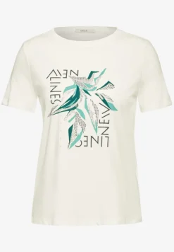 Cecil Shirts*T-Shirt mit Frontprint vanilla white