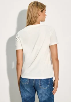 Cecil Shirts*T-Shirt mit Frontprint vanilla white