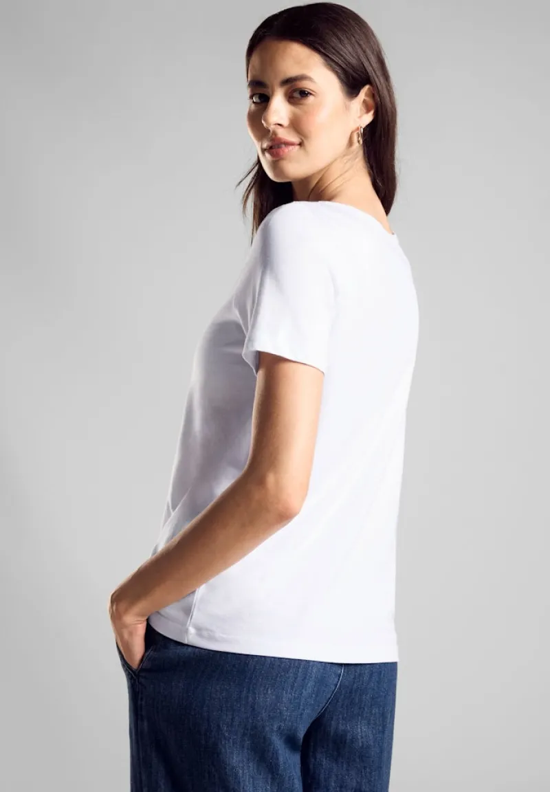 Street One Shirts*T-Shirt mit Frontprint white
