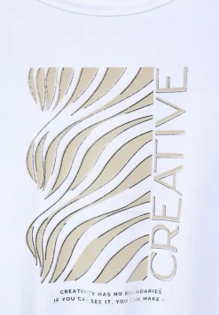 Street One Shirts*T-Shirt mit Frontprint white