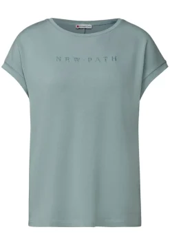 Street One Shirts*T-Shirt mit Glitzerdetails arona blue