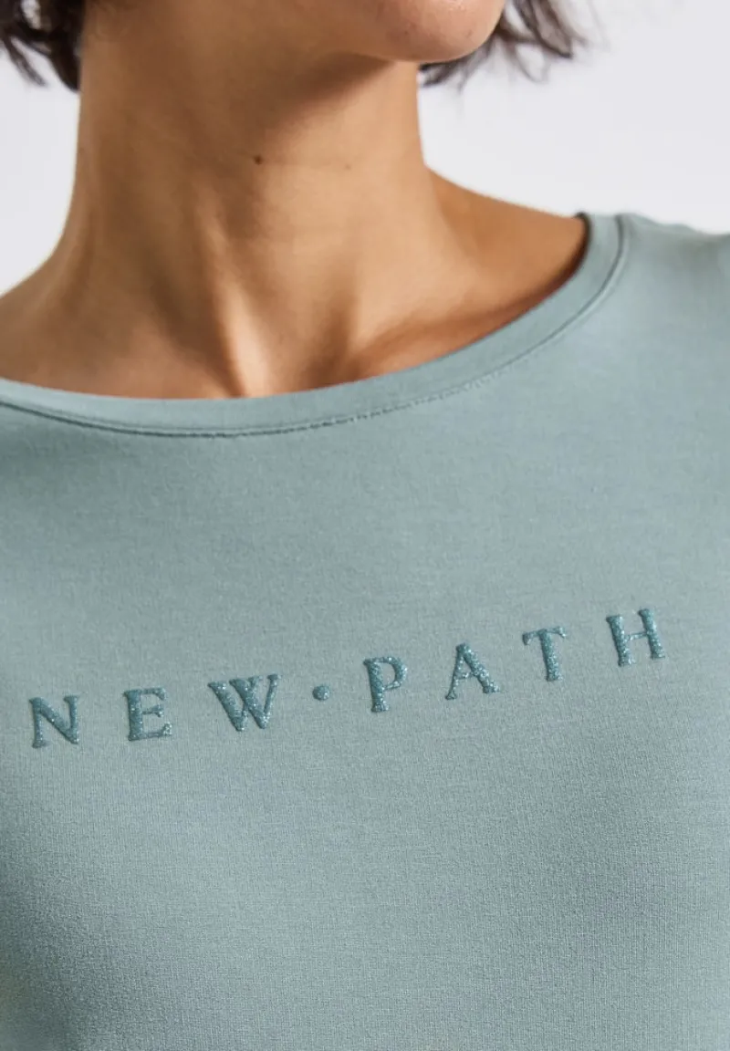 Street One Shirts*T-Shirt mit Glitzerdetails arona blue