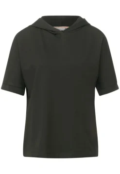 Street One Shirts*T-Shirt mit Kapuze bassy olive