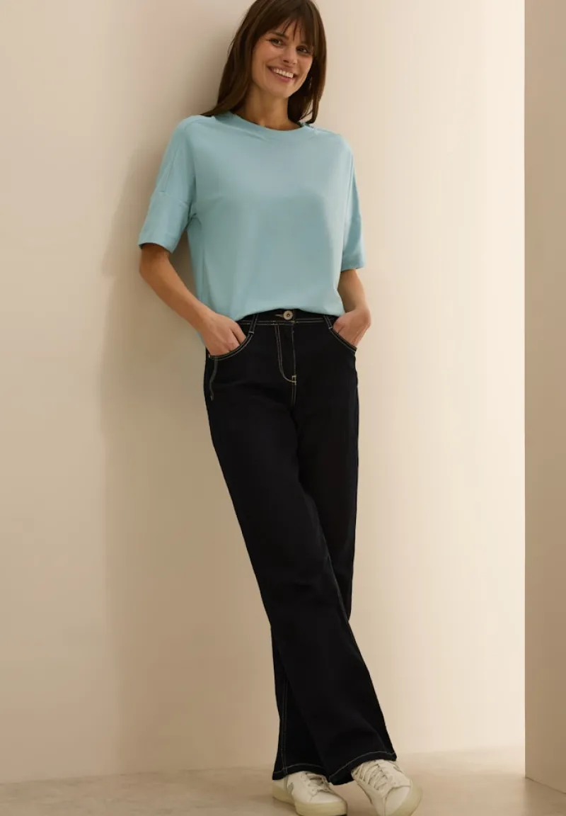 Cecil Shirts*T-Shirt mit Knopfdetail cool salvia green