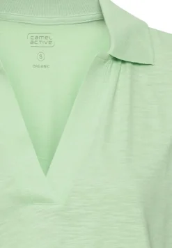 Camel Active Shirts*T-Shirt mit Polokragen aus Organic Cotton pistaccio
