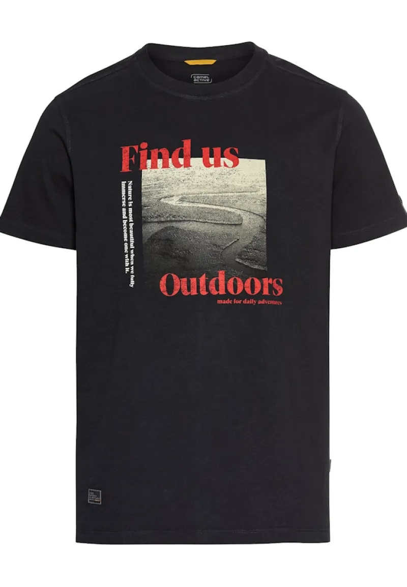 Camel Active Shirts|Big Boys*T-Shirt mit Print aus Organic Cotton Dark Navy