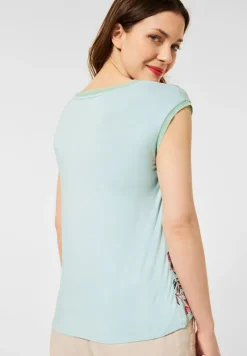 Street One Shirts*T-Shirt mit Print light shadow green