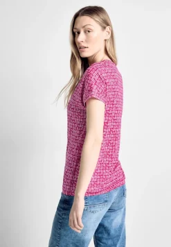 Cecil Shirts*T-Shirt mit Print pink sorbet