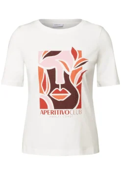 Cecil Shirts*T-Shirt mit Print vanilla white