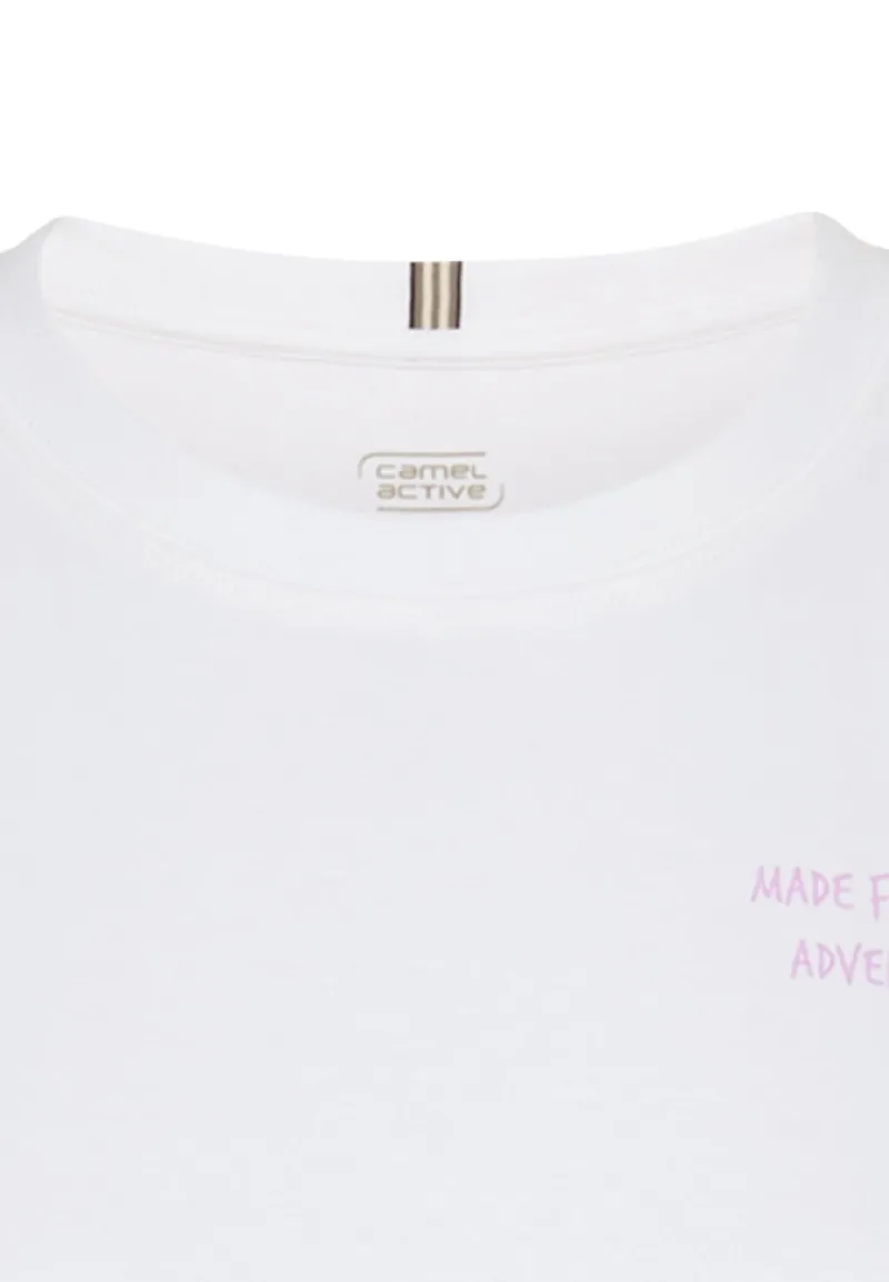 Camel Active Shirts*T-Shirt mit Rückenprint placement nature