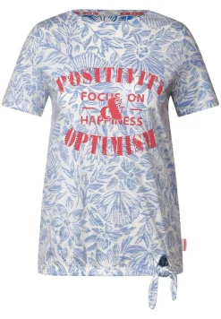 Cecil Shirts*T-Shirt mit Schleifendetail marina blue