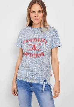 Cecil Shirts*T-Shirt mit Schleifendetail marina blue