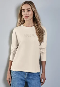 Street One Pullover & Sweatshirts*T-Shirt mit Schriftzug lucid white