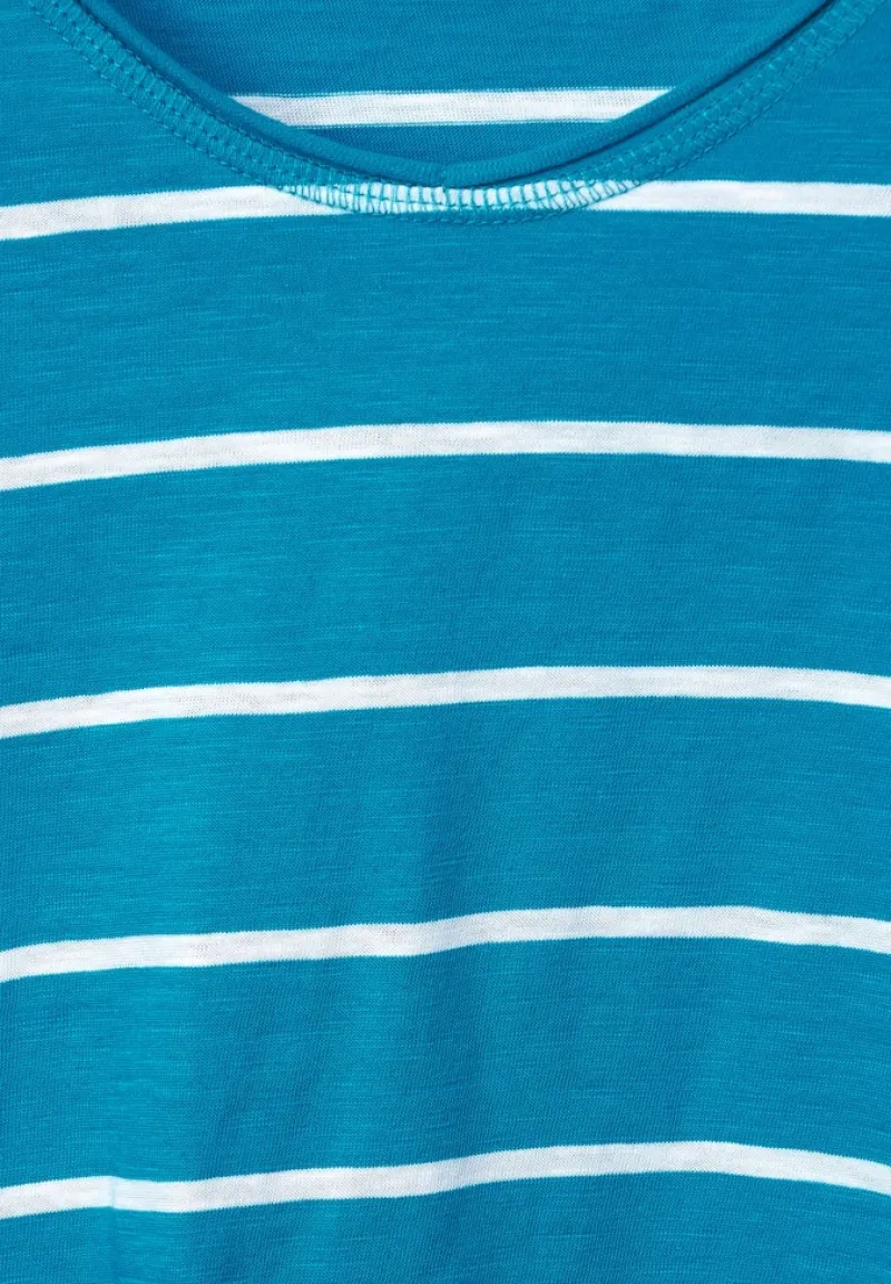 Cecil Shirts*T-Shirt mit Streifenmuster caribbean blue