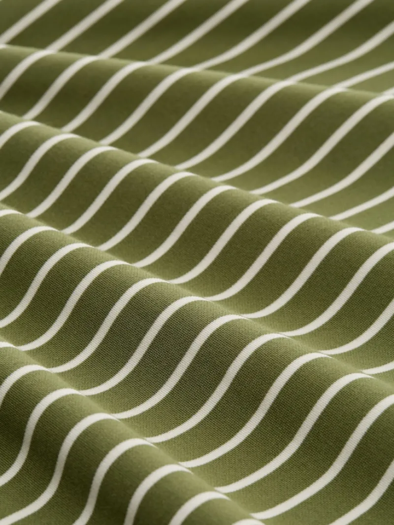 Tom Tailor Shirts*T-Shirt mit Streifenmuster green offwhite tee stripe