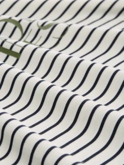Tom Tailor Shirts*T-Shirt mit Streifenmuster offwhite navy tee stripe
