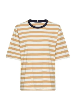 Camel Active Shirts*T-Shirt mit Streifenmuster caramel