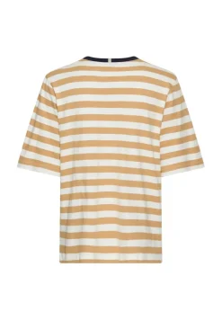 Camel Active Shirts*T-Shirt mit Streifenmuster caramel