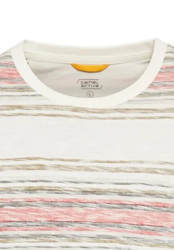 Camel Active Shirts|Big Boys*T-Shirt mit Streifenmuster aus Baumwolle sunfaded red