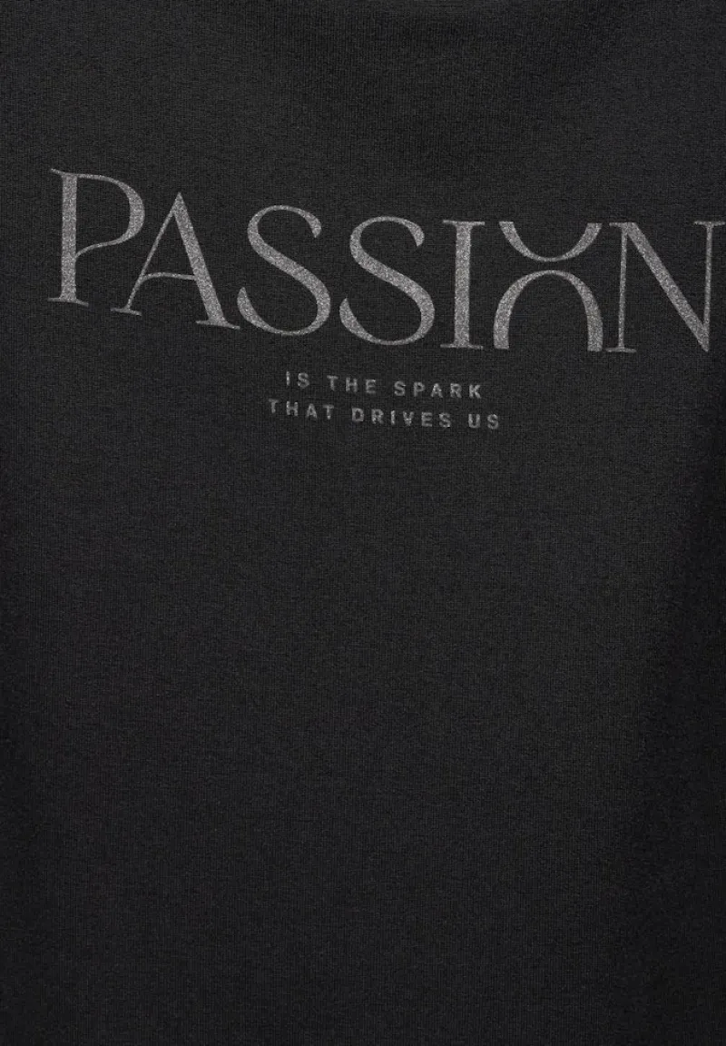 Street One Shirts*T-Shirt mit Wording Black