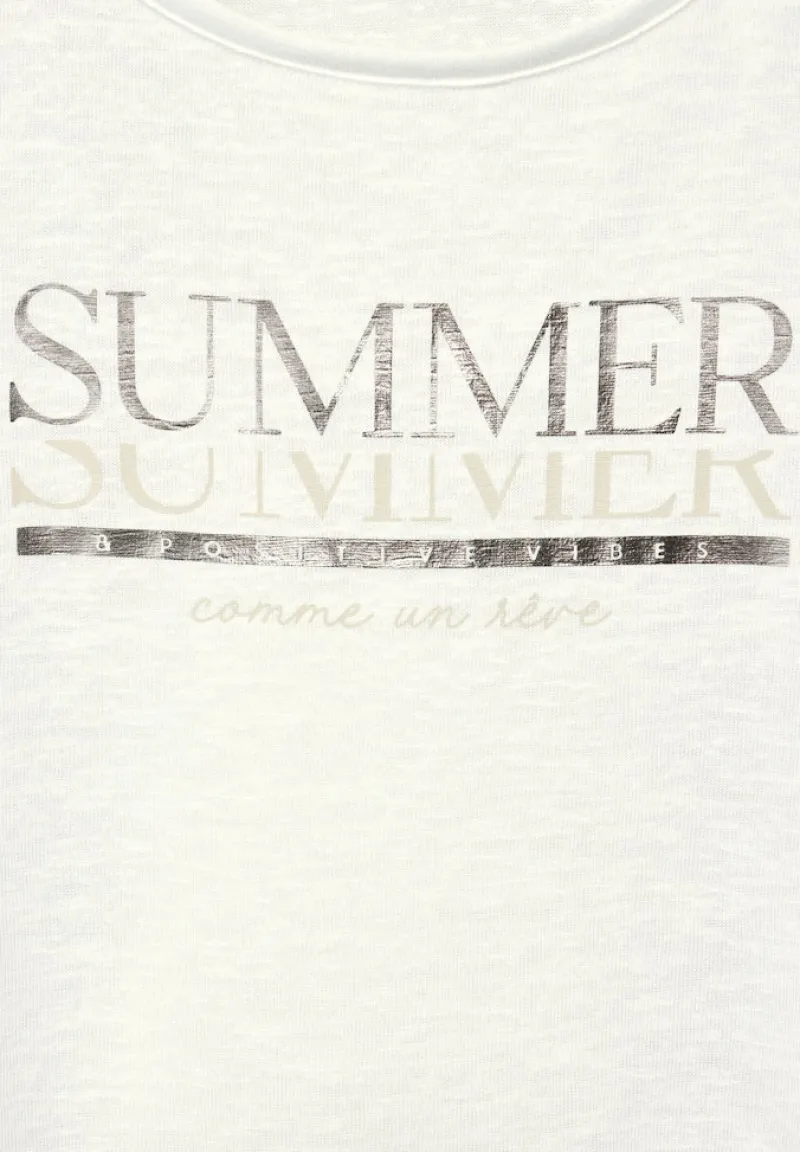 Street One Shirts*T-Shirt mit Wording off white