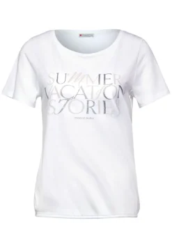 Street One Shirts*T-Shirt mit Wording white