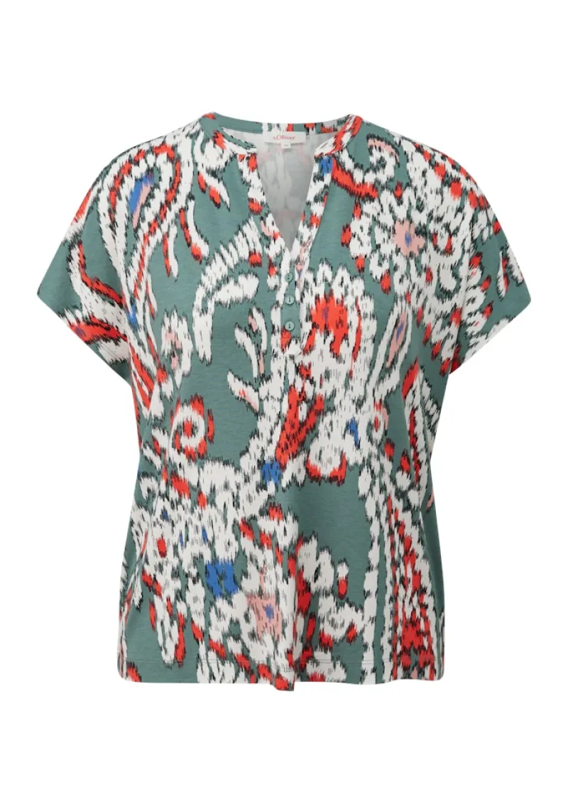 s.Oliver Shirts*T-Shirt petrol