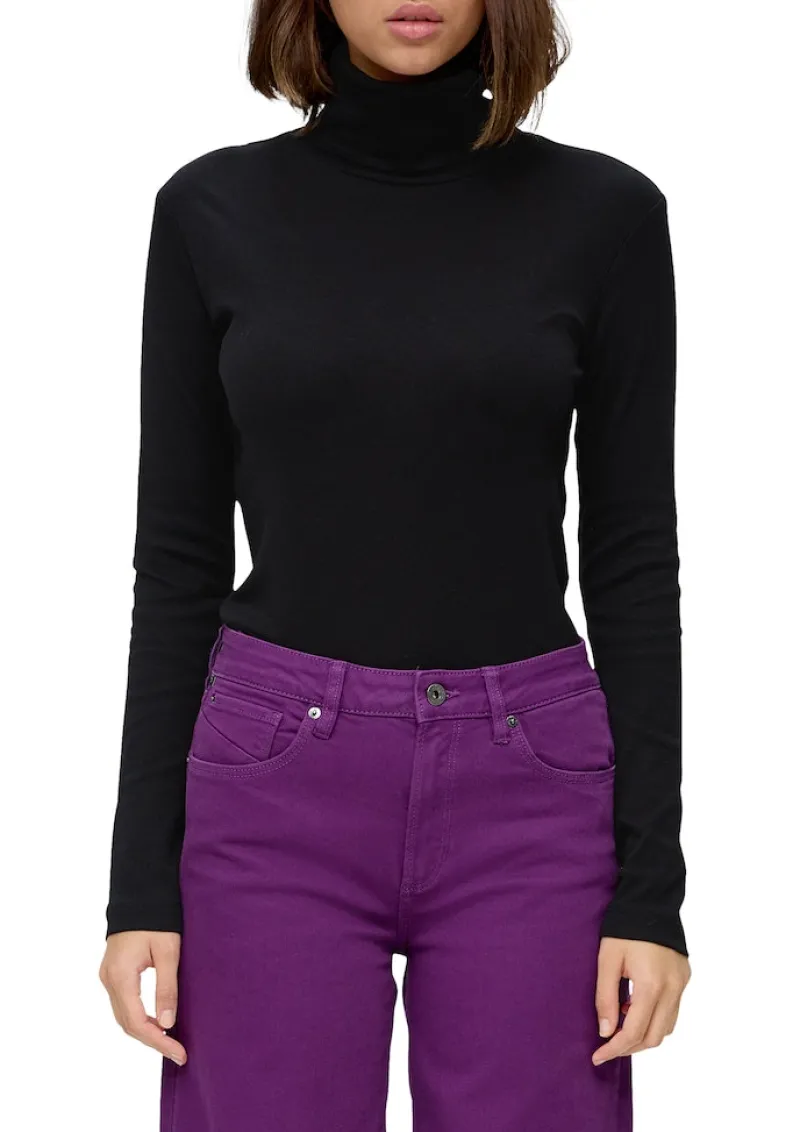 QS Shirts*T-Shirt Schwarz