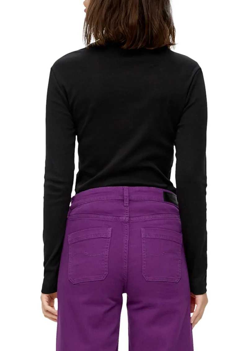 QS Shirts*T-Shirt Schwarz