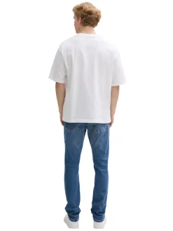 Tom Tailor Denim Jeans*TTAEDAN STRAIGHT Jeans mit Stretch used mid stone blue denim