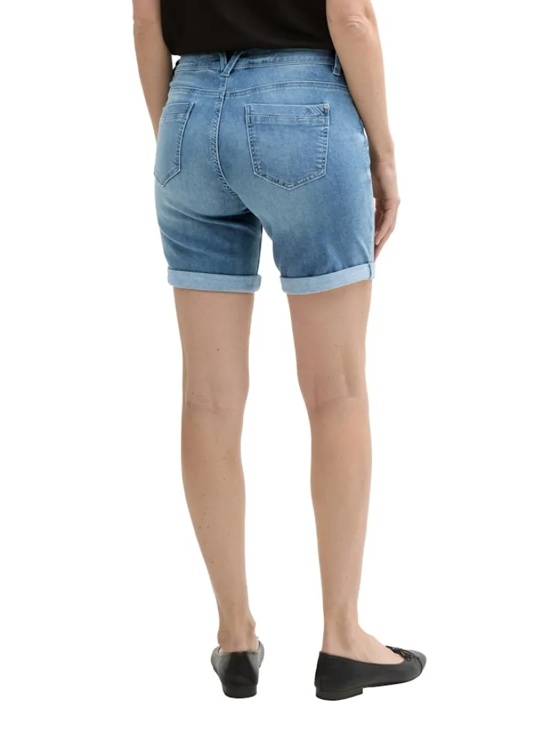 Tom Tailor Shorts*TTALEXA SLIM BERMUDA Jeans Shorts light stone wash denim