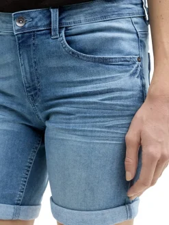 Tom Tailor Shorts*TTALEXA SLIM BERMUDA Jeans Shorts light stone wash denim