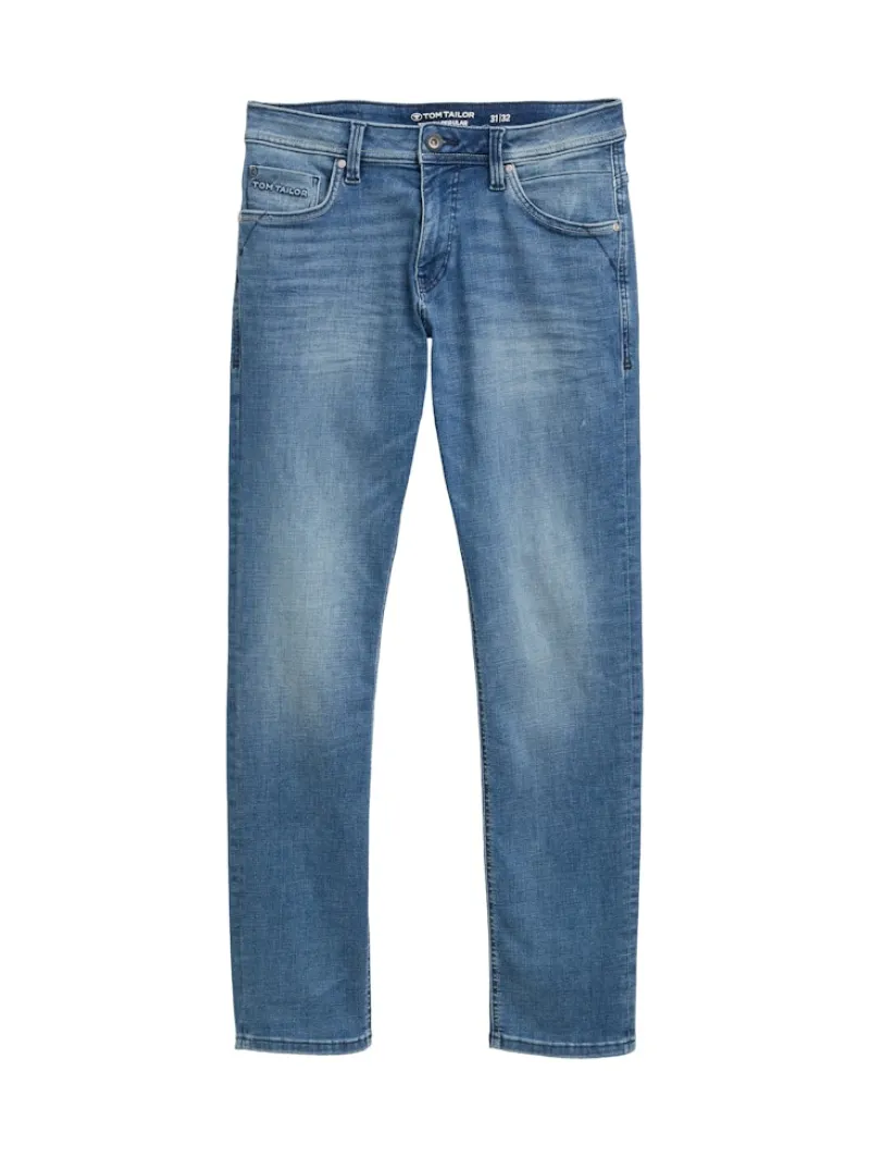Tom Tailor Jeans*TTJOSH REGULAR SLIM Jeans used mid stone blue denim