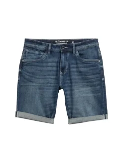 Tom Tailor Shorts|Big Boys*TTJOSH REGULAR SLIM Jeans Shorts used dark stone blue denim