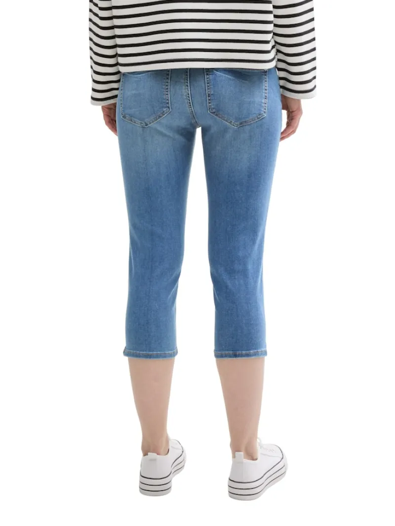 Tom Tailor Shorts*TTKATE SLIM CAPRI Jeans light stone wash denim