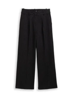 Tom Tailor Hosen*TTLEA WIDE Hose mit Glitzer-Effekt pinstripe with lurex