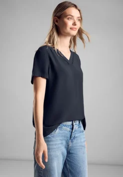 Street One Blusen*Tunika Bluse mit Print deep blue